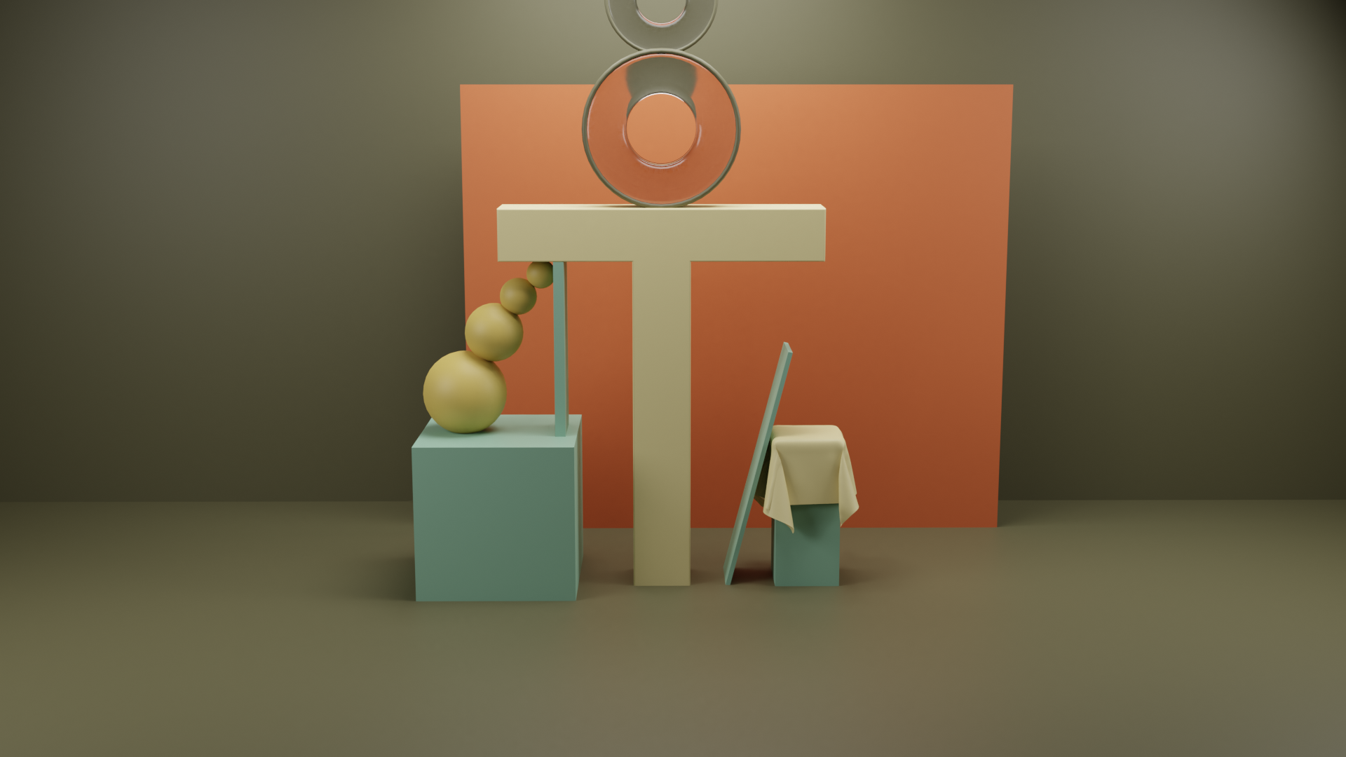 Leaning geometric forms