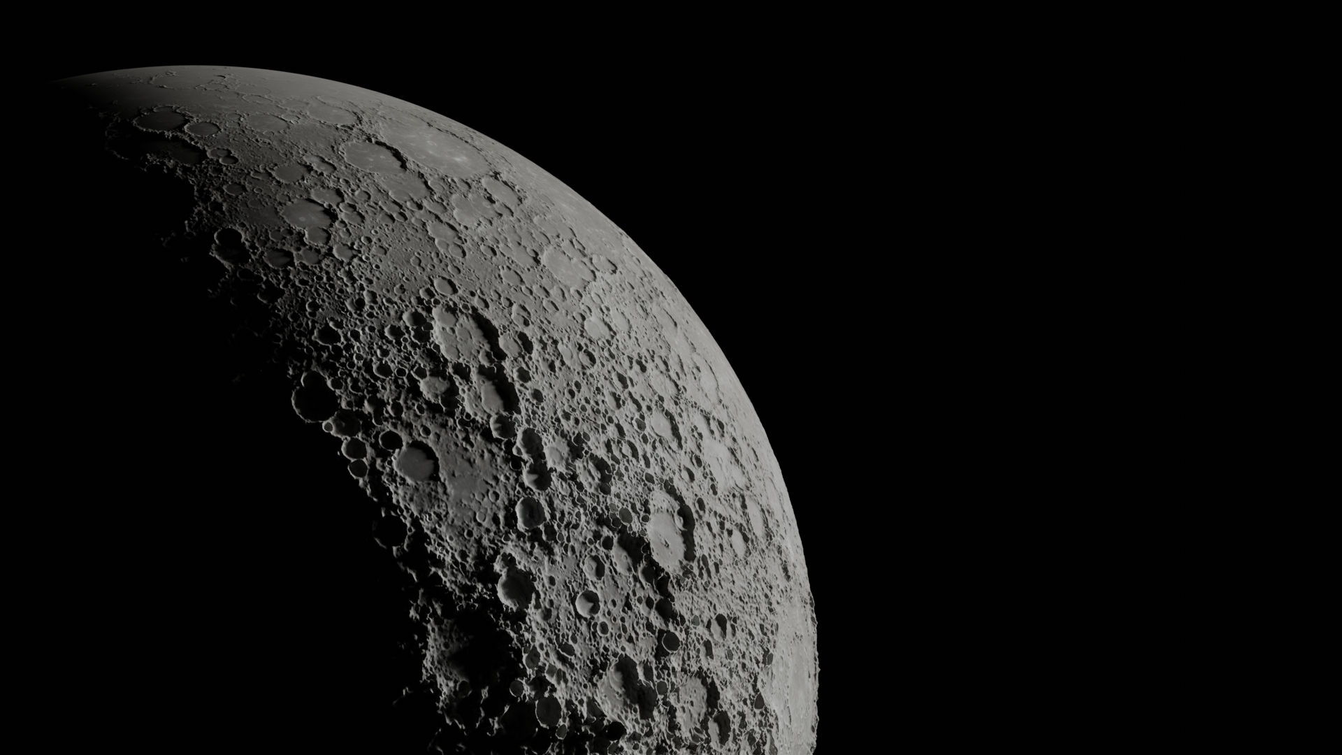 Lunar surface render